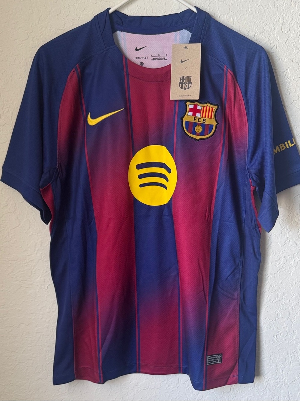 New Nike Men FC Barcelona Lamine Yamal Soccer Jersey